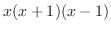 $x(x+1)(x-1)$