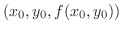 $(x_0,y_0,f(x_0,y_0))$