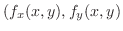 $(f_{x}(x,y),f_{y}(x,y)$