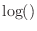 $\log()$