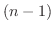 $(n-1)$