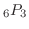 ${}_6 P_{3}$