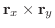 ${\bf r}_{x} \times {\bf r}_{y}$