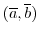 $(\overline{a},\overline{b})$