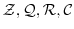 ${\mathcal Z}, {\mathcal Q}, {\mathcal R}, {\mathcal C}$