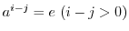 $a^{i-j} = e\ (i-j > 0)$