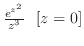 $\frac{e^{z^2}}{z^3} \ \ [z = 0]$