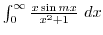 $\int_{0}^{\infty}\frac{x\sin{mx}}{x^2 + 1} dx$
