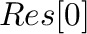 $Res[0]$