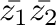 $\displaystyle \bar{z_{1}}\bar{z_{2}}$