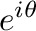 $\displaystyle e^{i\theta}$