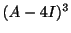 $ (A - 4I)^{3}$