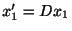 $ x_{1}^{\prime} = Dx_{1}$