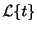 $\displaystyle {\cal L}\{t\}$