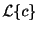 $\displaystyle {\cal L}\{c\}$