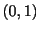 $ (0,1)$