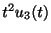 $ t^{2}u_{3}(t)$