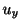$ u_{y}$