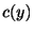$ c(y)$