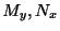 $ M_{y}, N_{x}$