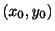 $ (x_{0},y_{0})$