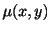 $ \mu(x,y)$