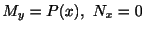 $\displaystyle M_{y} = P(x), \ N_{x} = 0 $