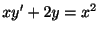 $ xy^{\prime} + 2y = x^{2}$