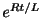 $ e^{Rt/L}$