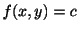 $ f(x,y) = c$