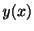 $ y(x)$