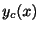 $ y_{c}(x)$