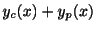 $ y_{c}(x) + y_{p}(x)$
