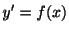 $\displaystyle y^{\prime} = f(x) $