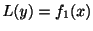 $ L(y) = f_{1}(x)$