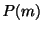$ P(m)$