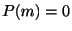 $ P(m) = 0$