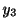 $\displaystyle y_{3}$