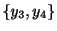 $ \{y_{3},y_{4}\}$