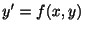 $ y^{\prime} = f(x,y)$