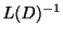 $ L(D)^{-1}$