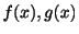 $ f(x),g(x)$