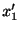 $ x_{1}^{\prime}$