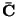 $ \bar{\bf C}$