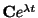 $ {\bf C}e^{\lambda t}$