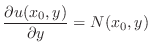 $\displaystyle \frac{\partial u(x_{0},y)}{\partial y} = N(x_{0},y) $