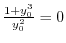 $\frac{1 + y_{0}^3}{y_{0}^2} = 0$