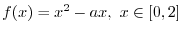 $f(x) = 2\sin{x} - x$