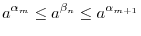 $a^{n} = \overbrace{a\cdot a \cdots a}^{n}$