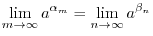 $\alpha = \lim_{n \to \infty}\alpha_{n}$